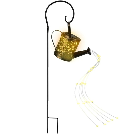 Solar Watering Can String Lights - Fairy Garden Decoration for pathway , Yard & Patio Landscape